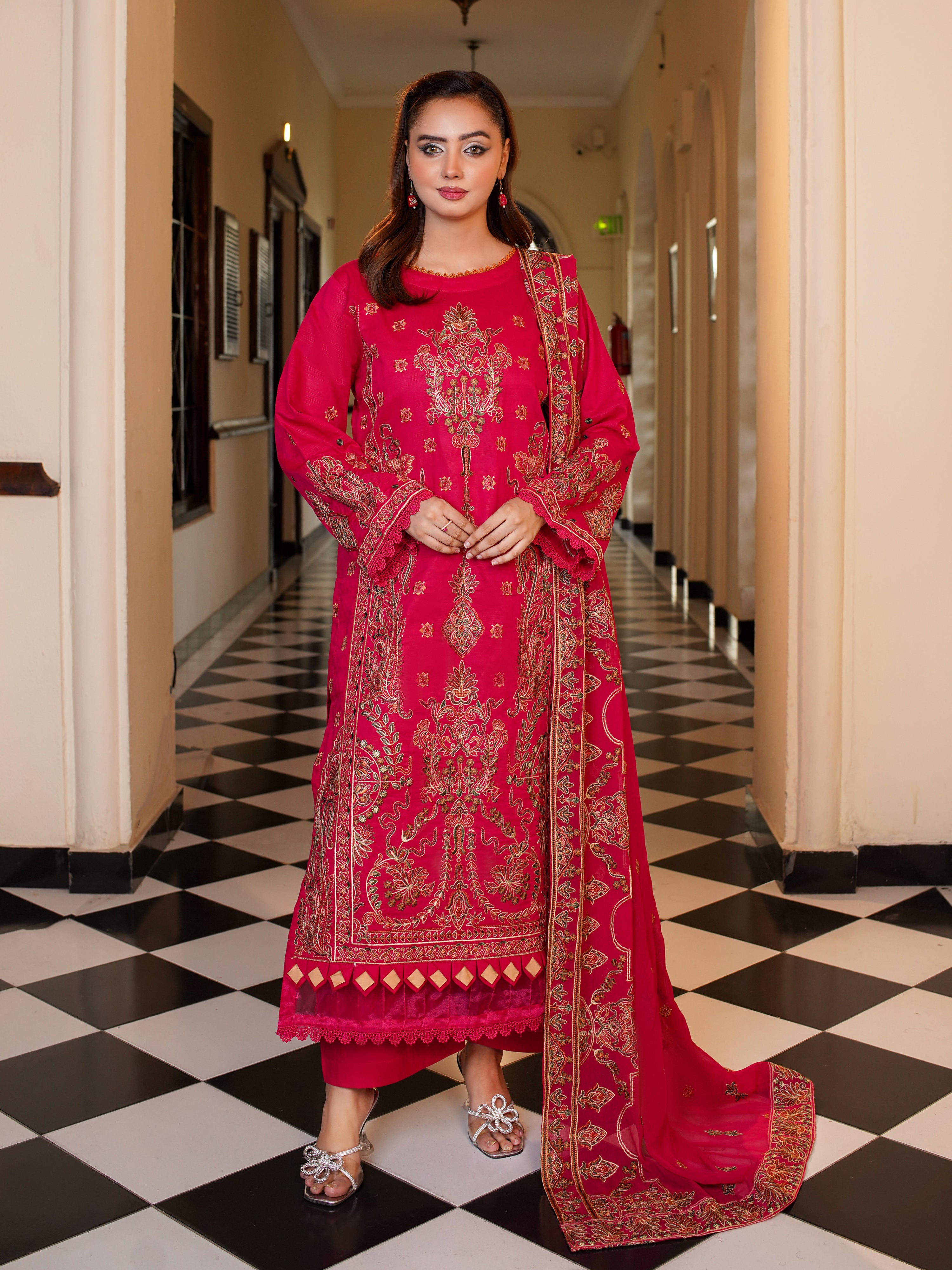 DIL-E-KHAS DG-853B (Unstitched Doria Viscose Collection)